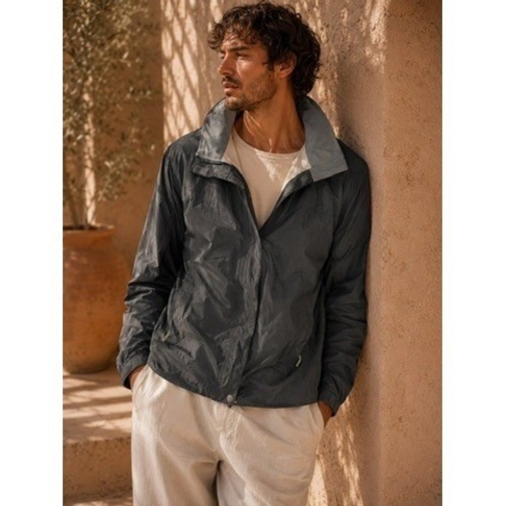 REI Co-op Rainier Rain Jacket Mens XL Black Hooded Ripstop Shell 20257-S20